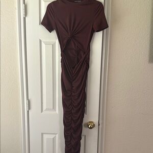 SHEIN Brown Maxi Dress